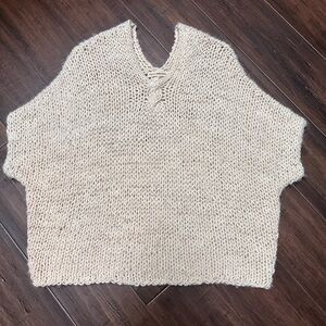 Ulla Johnson Cream V-Neck Sweater